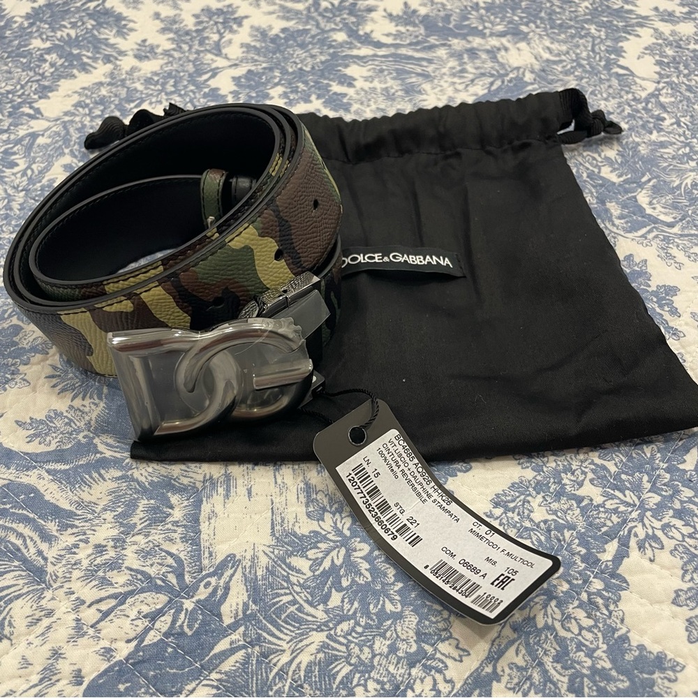 Dolce & Gabbana Reversible Camouflage Belt